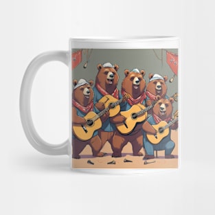 Bear Singing Band Mug